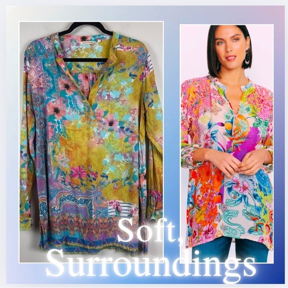 Soft Surroundings Tops - Soft Surroundings,Absolutely Gorgeous Modal Tunic Top,Excellent Condition,Size L